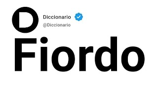 Fiordo Significado En Español [upl. by Sualkcin]