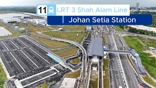 Klang Johan Setia LRT3 Station  LRT Shah Alam Line  Maintenance depot and the last station [upl. by Aeiram]