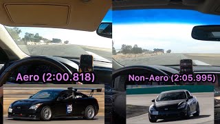 Aero vs NonAero Hotlap Comparison [upl. by Akemad]