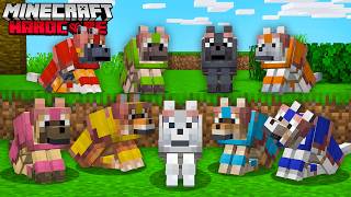 Jai capturé TOUS les NOUVEAUX LOUPS sur Minecraft Hardcore [upl. by Nilrah]