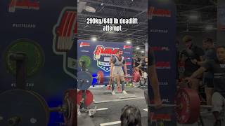 290 kg640 lb deadlift attempt powerlifting deadlift conventionaldeadlift [upl. by Johann]