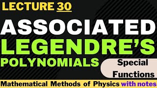 Associated legendre’s polynomial  associated legendre differential equation  imran abid [upl. by Enitram]