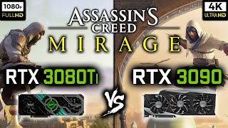 RTX 3080 Ti vs RTX 3090 in Assassins Creed Mirage  1080p and 4K Benchmark  1440p Gameplay [upl. by Kylie]