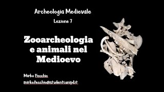 LEZIONE 7 ARCHEOLOGIA MEDIEVALE FECCHIO Archeozoologia e animali in età postclassica [upl. by Attenwad]