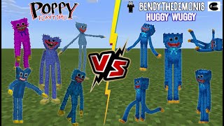 NEW Huggy Wuggy Addon Bendythedemon18 VS TEAM Huggy Wuggy Which Huggy Wuggy is the best [upl. by Aenet]