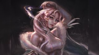 Drawing Justine Florentinos Draw this in your style with his OC Mila  Digital painting timelapse [upl. by Humphrey]