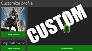 How to get RARE custom Gamerpic for Xbox one Glitch [upl. by Frodeen]