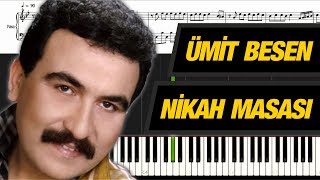 Nikah Masası PiyanoNotaKaraoke [upl. by Sregor968]