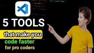 5 Tools that make you Code Faster  using Visual Studio Code Extensions [upl. by Lexerd981]