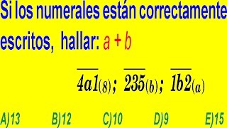 SISTEMAS DE NUMERACIÓN  NUMERALES CORRECTAMENTE ESCRITOS  EJERCICIO RESUELTO [upl. by Persas676]