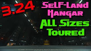 Star Citizen 324 SelfLand Hangar Tour All Sizes [upl. by Foy220]