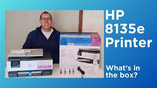 HP OfficeJet 8135e Printer Whats in the Box [upl. by Nagaek]