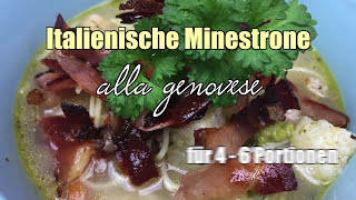 Leckere Minestrone  Italienische Gemüsesuppe  Rezept [upl. by Urial]