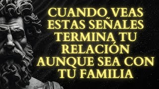 13 SEÑALES de que DEBERÍAS TERMINAR CUALQUIER CONTACTO incluso si es tu familia o amigo  Estoicismo [upl. by Eitak]