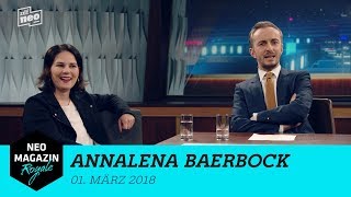 Heute zu Gast Annalena Baerbock  NEO MAGAZIN ROYALE mit Jan Böhmermann  ZDFneo [upl. by Novy]