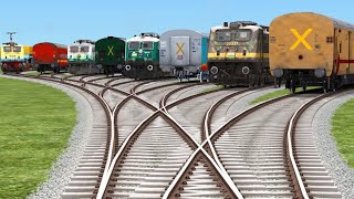 7️⃣ Trains Crossing From Railway Vehicles Tracks  train simulator gameplay 2024 [upl. by Melissa]