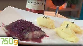 Recette de Cabillaud confit sauce beurre rouge purée à lhuile dolive  750g [upl. by Champ]