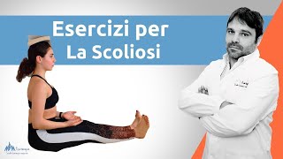 Esercizi per la scoliosi  Se li esegui dirai addio al mal di Schiena [upl. by Tiedeman956]