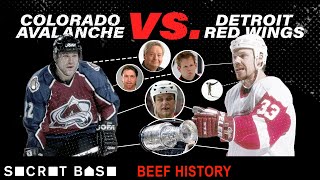 How one violent hit snowballed into years of championshipgrade hockey beef  Red Wings vs Avalanche [upl. by Yriek]