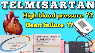 Telmisartan tablets 40 mg in hindi  Telma 40 tablet uses in hindi  telmikind 40 tablet uses [upl. by Brass]