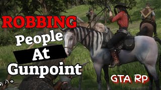 Robbing People WE ACCIDENTALLY ROB COP  Red Dead 2 Roleplay New Valley RP [upl. by Schindler]