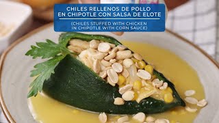 Chiles rellenos de pollo [upl. by Ojyllek]