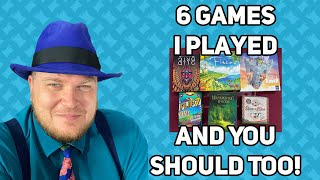 6 Games I Played and You Should Too  with Tom Vasel [upl. by Etnoved]