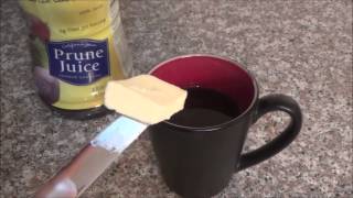 Fast Constipation Relief Life Hack  Warm Prune Juice amp Butter [upl. by Cirdor]