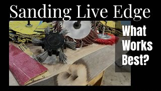 How To Sand Live Edge  Best Tool For The Job Based On My Trial and Error [upl. by Bartlett]