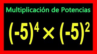 ✅👉 Multiplicacion de Potencias de Base Negativa [upl. by Shing575]