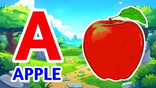 A for apple  phonics song  abcd  a for apple b for ball c for cup  abc alphabet song [upl. by Imelida]