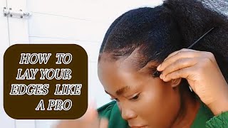 How To Lay Edges Like A Pro [upl. by Rhetta]