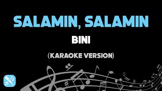 Salamin Salamin  Bini Karaoke Version HD [upl. by Eecrad367]