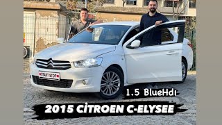 CİTRÖEN C ELYSEE 15 BLUEHDIŞİRKETLERİN GÖZ BEBEĞİ15 PERFORMANSLI MI [upl. by Furlong234]