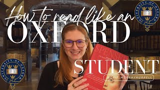 Oxford Masters Diaries ep 12 How to Read like an Oxford Literature Student  Scrintal [upl. by Itsuj]