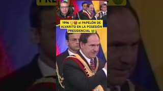 1996 🤯🤬 el PAPELÓN DE ALVARITO EN LA POSESIÓN PRESIDENCIAL 🤢 mira el video completo [upl. by Nalani]