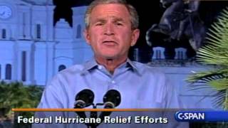 George W Bush Full Speech on Katrina from Jackson Square [upl. by Neros45]