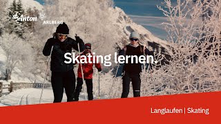 Die richtige SkatingTechnik  Skating lernen in Pettneu am Arlberg [upl. by Anilah790]