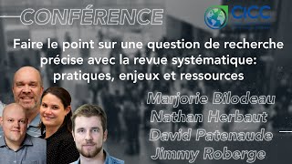 Faire le point sur une question de recherche précise avec la revue systématique [upl. by Darelle]