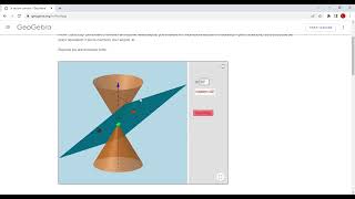 Le sezioni coniche – GeoGebra [upl. by Hna]