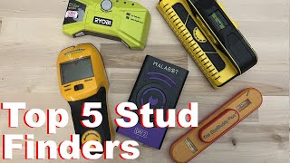 Top 5 Stud finder Shoot Out see in the wall Walabot Zircon Stud buddy Franklin Sensors Ryobi [upl. by Sane]