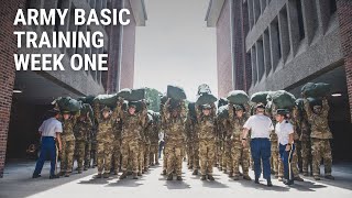 Army Basic Training Week One [upl. by Sivart105]