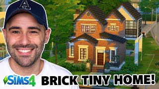 Brick TINY HOME for 3 in The Sims 4 🏠 [upl. by Ninetta]