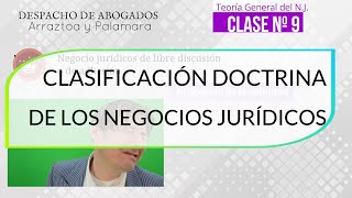 👩‍🎓CLASIFICACIÓN DOCTRINARIA DE LOS NEGOCIOSO JURÍDICOS ✍️ [upl. by Kauppi]