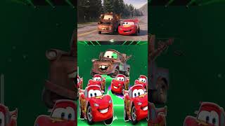 Lighting McQueen red eater 🆚 fritter truck shortvideoviralfbvideoplay [upl. by Aianat749]