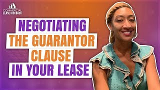 What does having a guarantor mean in commercial lease and how to negotiate guarantor clause [upl. by Salina891]