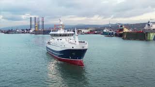 NB1085  Atlantic  Longliner Factory Fishing Vessel has been delivered to Atlantic Longline As [upl. by Stephana]