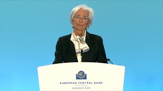 ECBs Lagarde Says the Economy Remains Weak [upl. by Yslehc374]