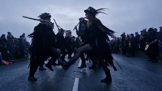 Beltane Border Morris dancing Vixana at Haytor or Dartmoor on 1st May 2024 [upl. by Bonns]