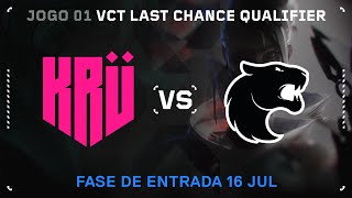 FURIA x KRÜ Esports Mapa 1 Split  VALORANT Last Chance Qualifier Americas [upl. by Ongineb866]